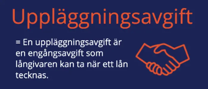 Vad är uppläggningsavgift