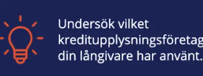 Ta reda på vilket kreditupplysningsföretag  